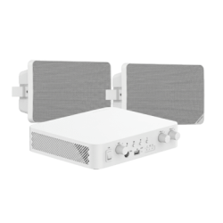 Kit de Audio | 70/100V | 2 Altavoces de pared | Bluetooth | Color Blanco | Hik-Connect 