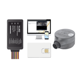 Kit localizador vehicular / 4G LTE / BLE / RS485 / Audio dos vias (requiere accesorios) / incluye SIM500MB2Y, Plataforma EPCOMGPSCODE y UL212 Sensor ultrasonico